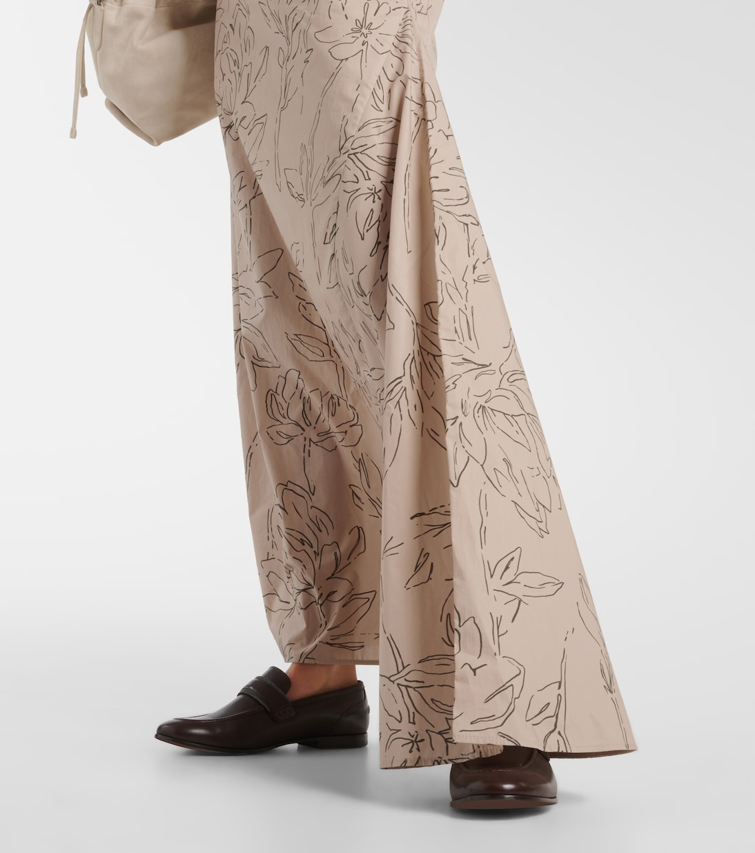 Floral cotton maxi dress | Brunello Cucinelli