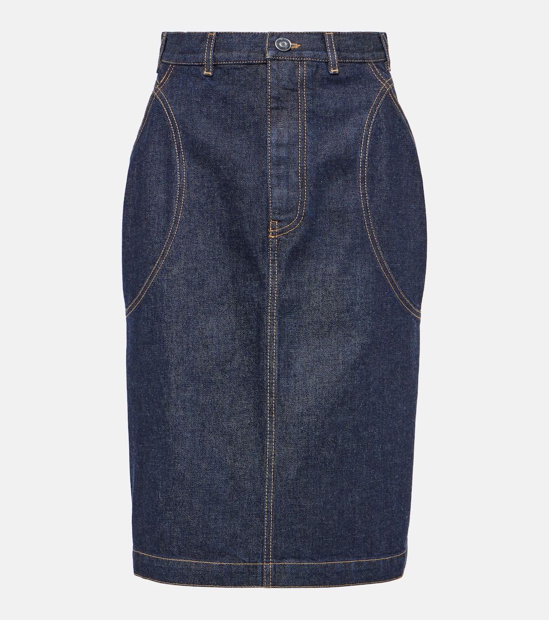 Denim pencil skirt | Alaïa