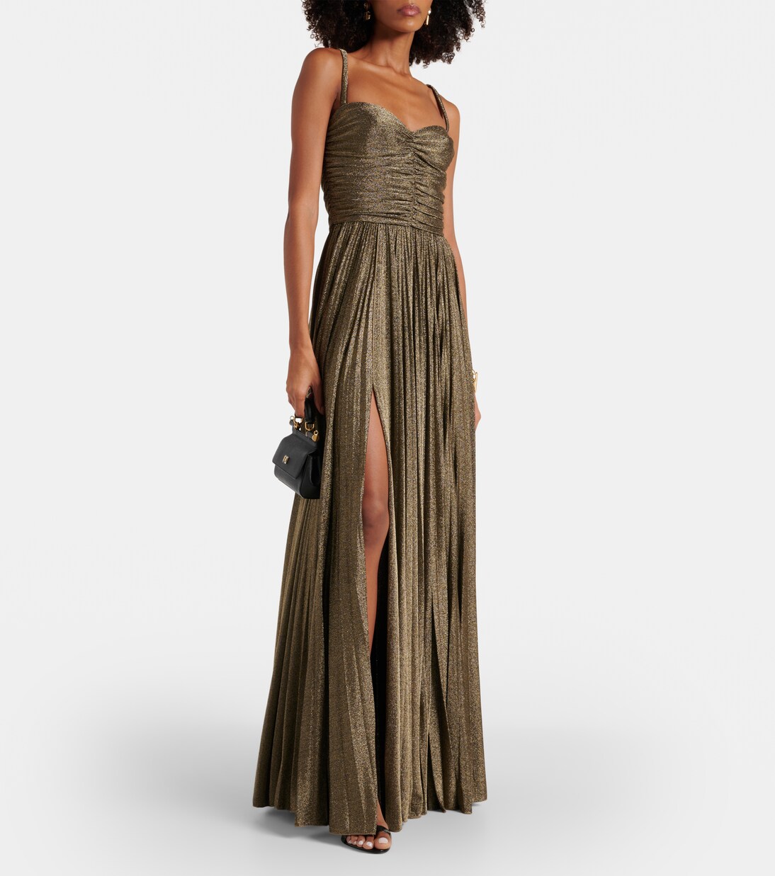 Ruched metallic gown | Dolce&Gabbana
