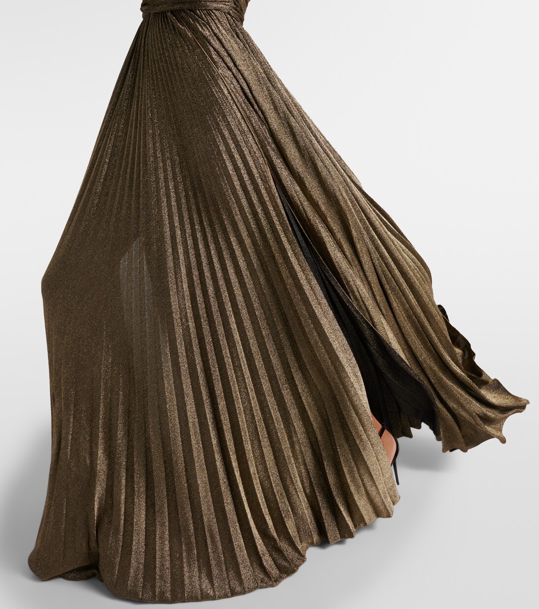 Ruched metallic gown | Dolce&Gabbana