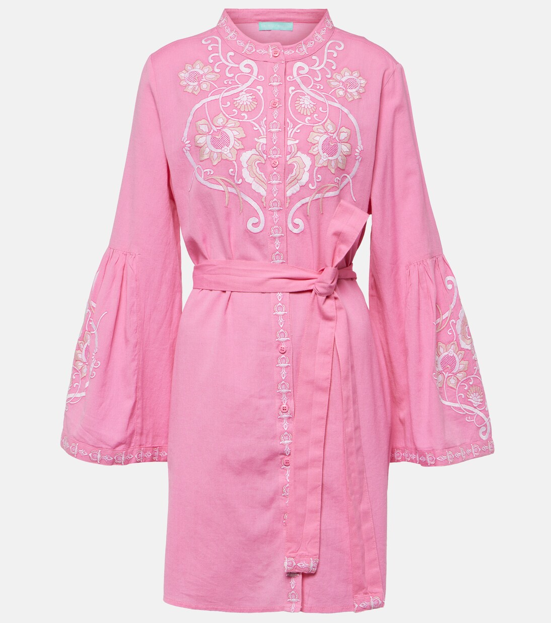 Robe Everly brodée en coton et lin | Melissa Odabash