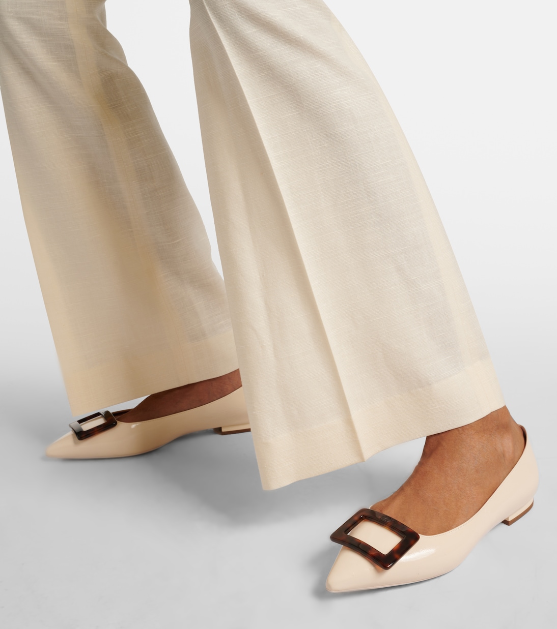 Gommettine Ball leather ballet flats | Roger Vivier