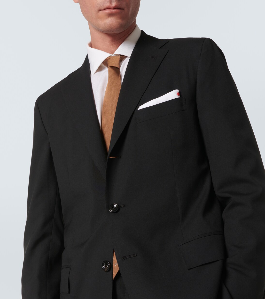 싱글 브레스티드 울 수트 | Kiton