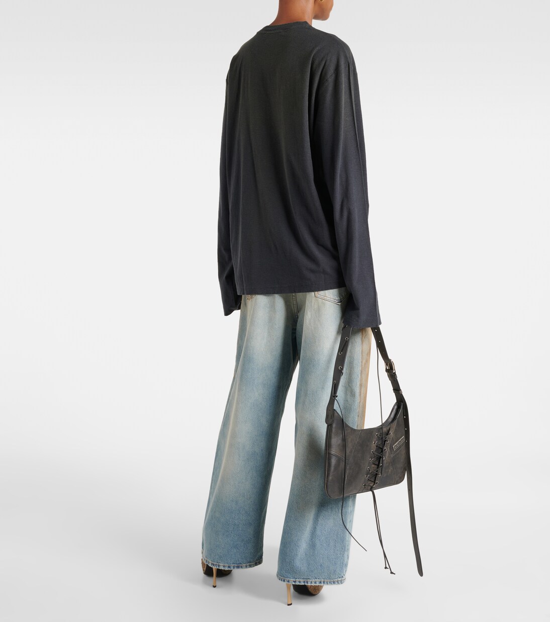 Logo cotton-blend top | Acne Studios