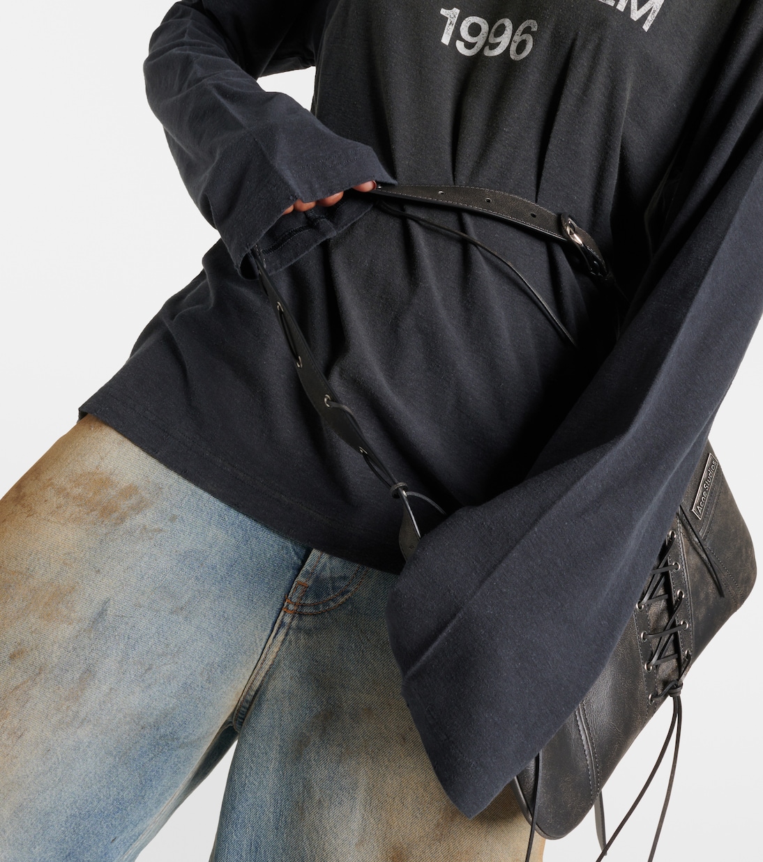 Logo cotton-blend top | Acne Studios