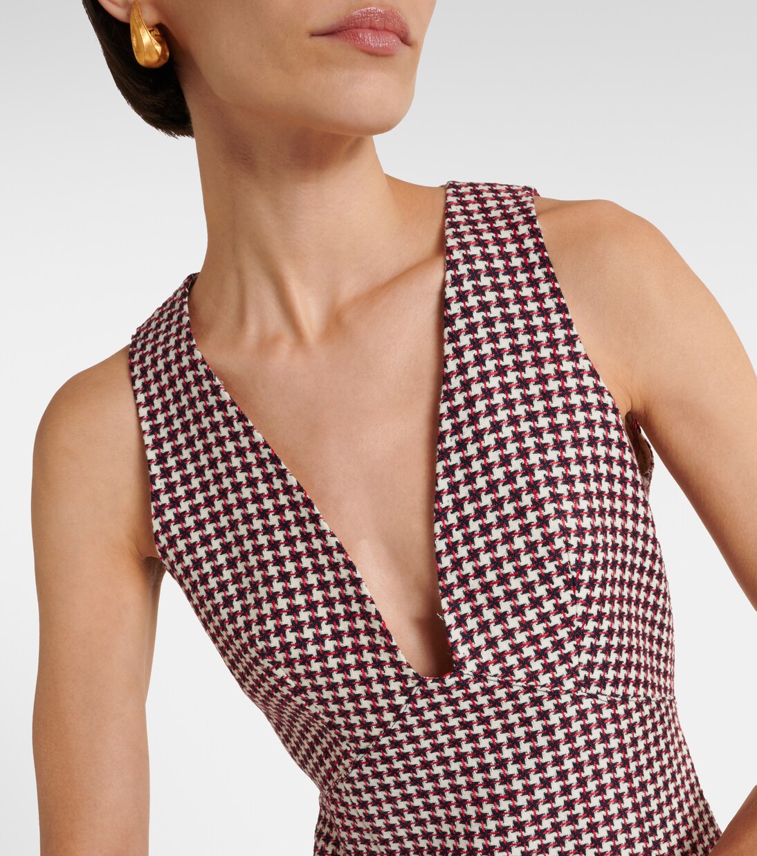 فستان قصير بمربعات | Etro