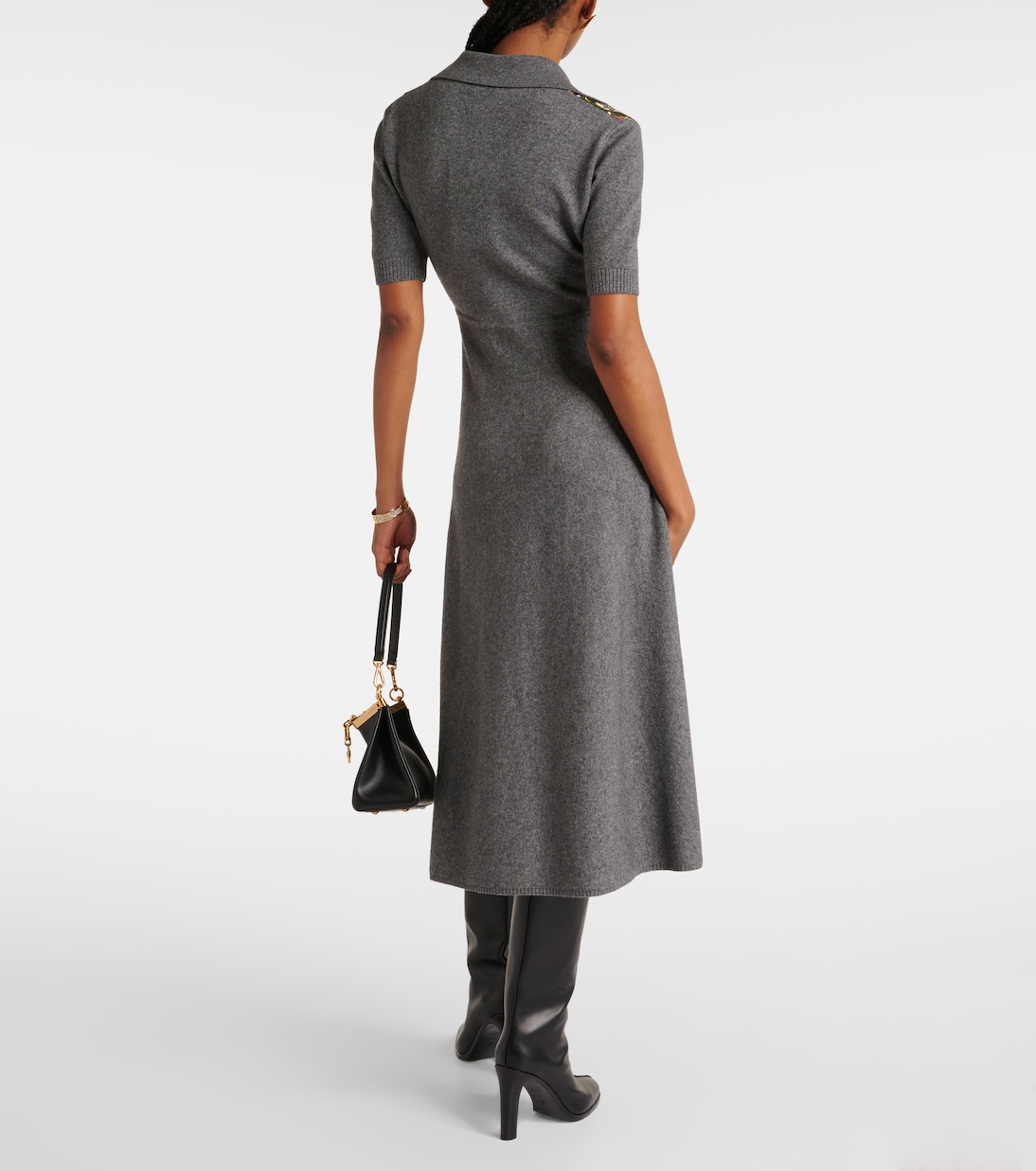 Paisley silk-trimmed polo dress | Etro