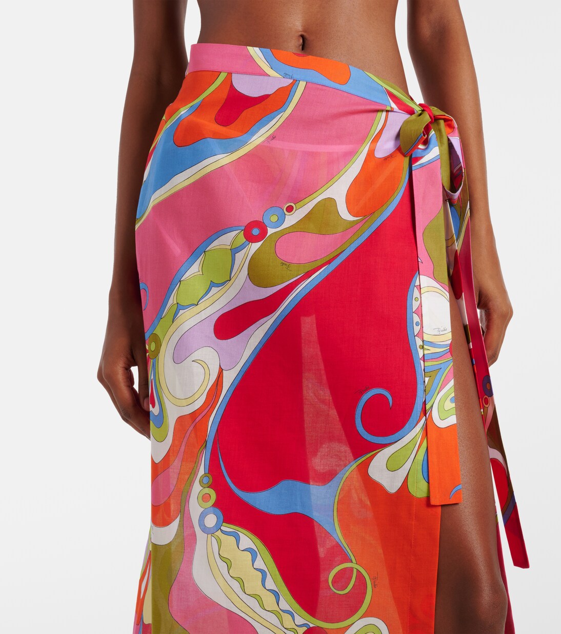 Orchidee cotton muslin beach cover-up | Pucci