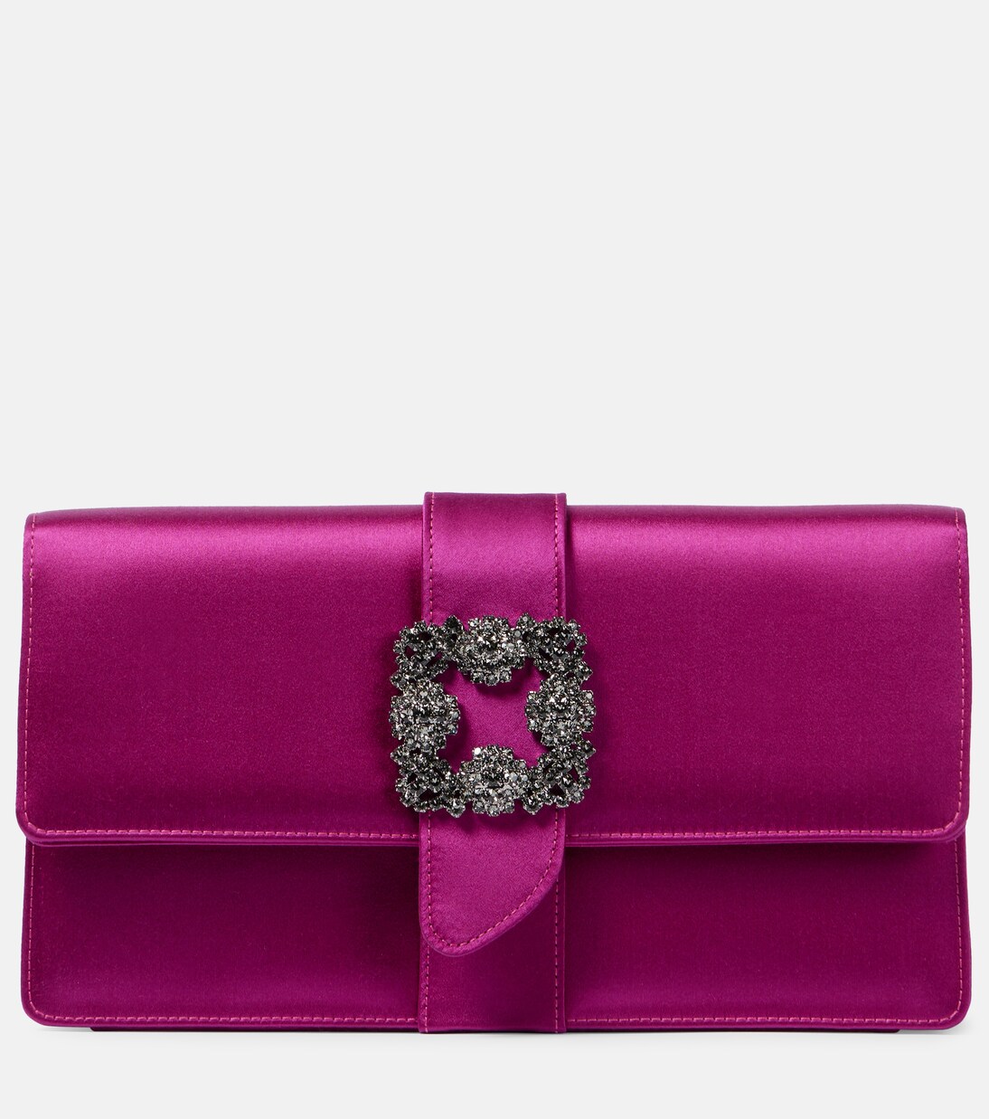 Capri embellished satin clutch | Manolo Blahnik