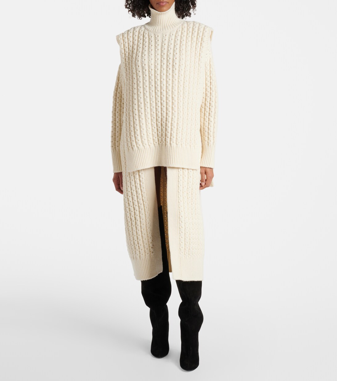 Decollete Cuissardes suede knee-high boots | Alaïa