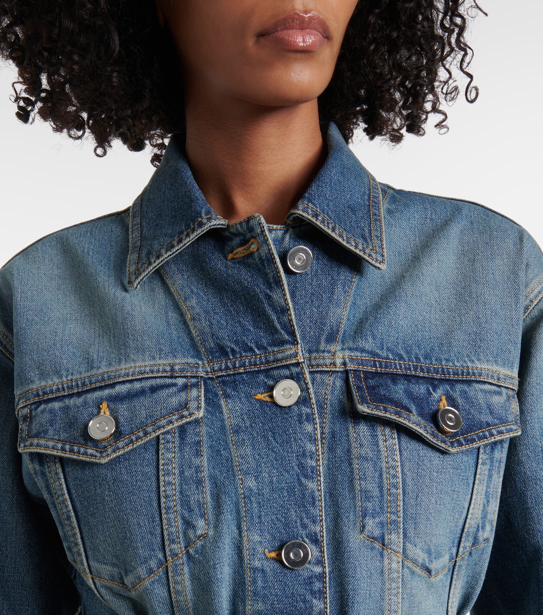 Peplum denim jacket | Alaïa