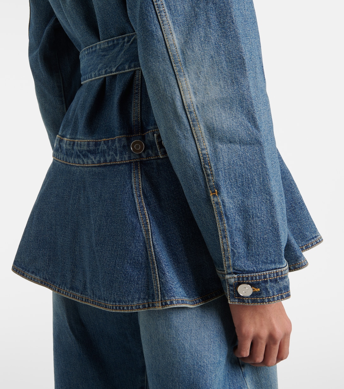 Peplum denim jacket | Alaïa