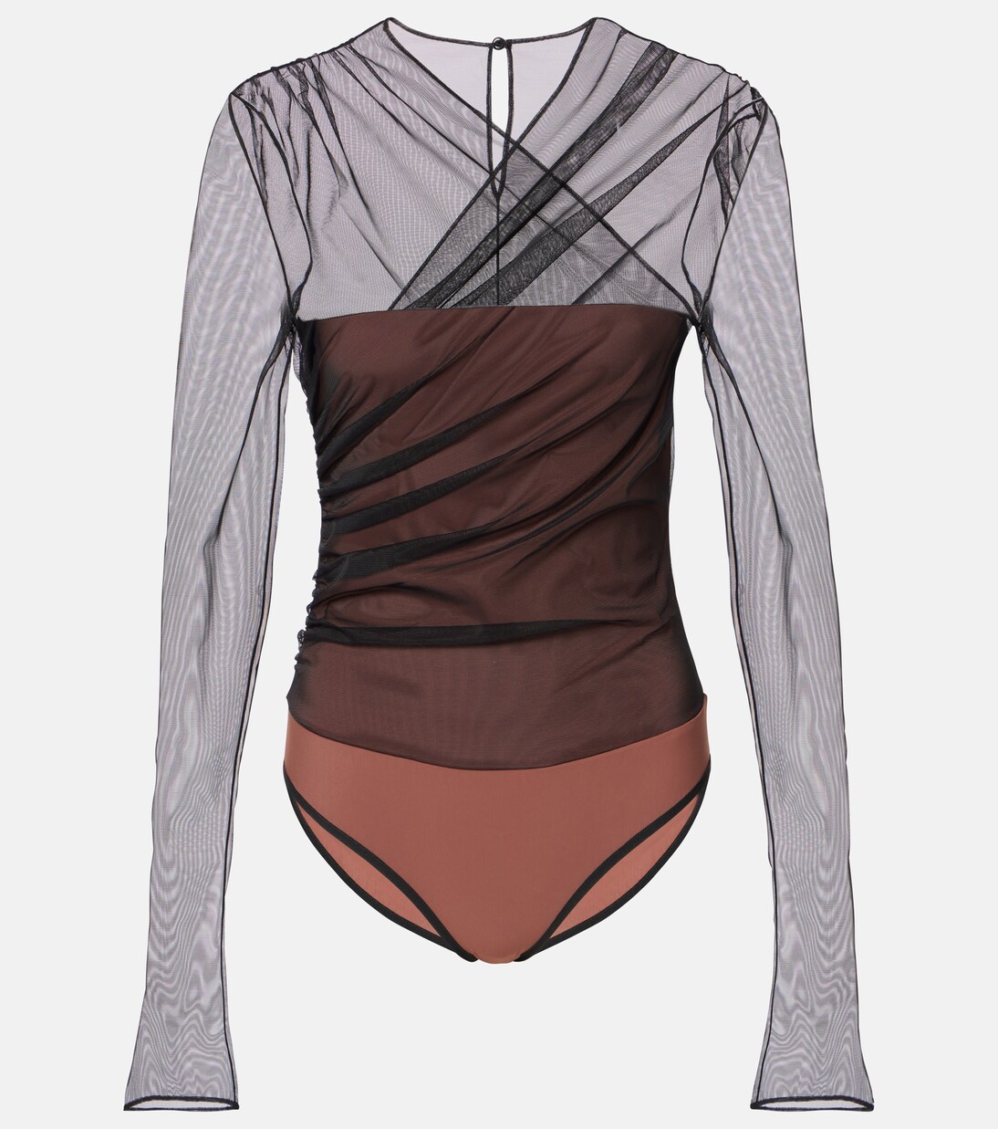 Renee draped tulle bodysuit | Nensi Dojaka