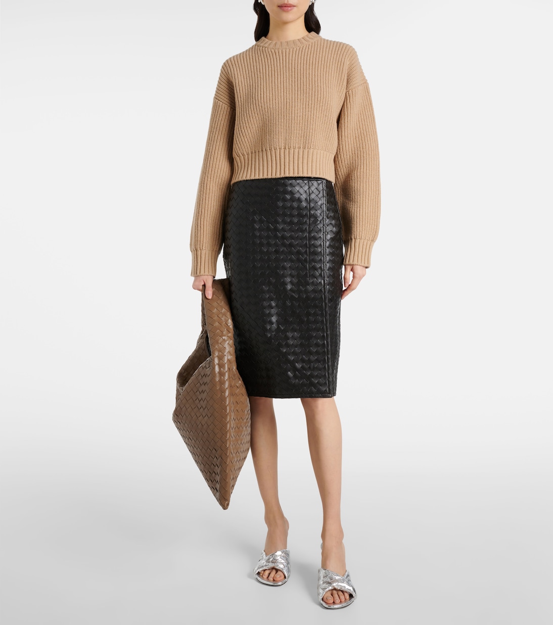 Bolso Hop Large de piel Intrecciato | Bottega Veneta