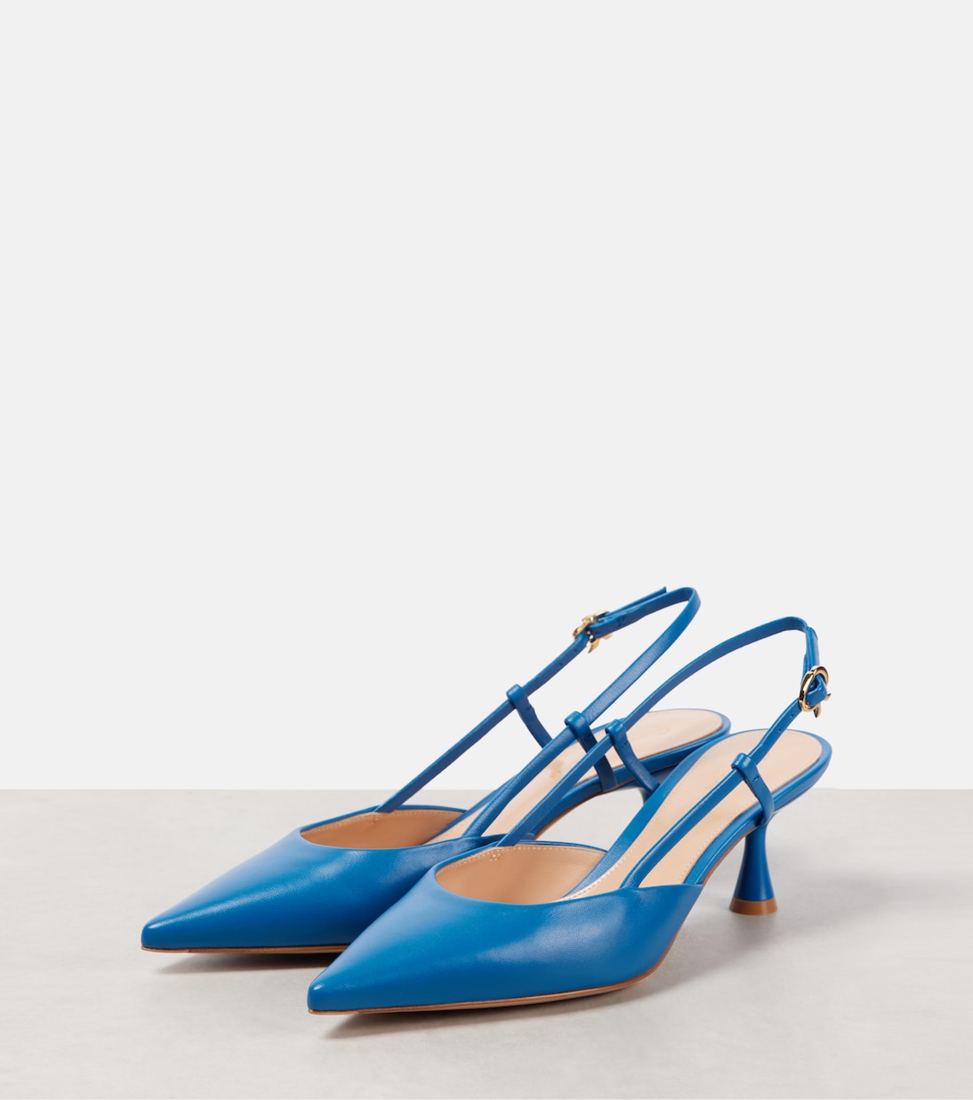 Ascent 55 leather slingback pumps | Gianvito Rossi