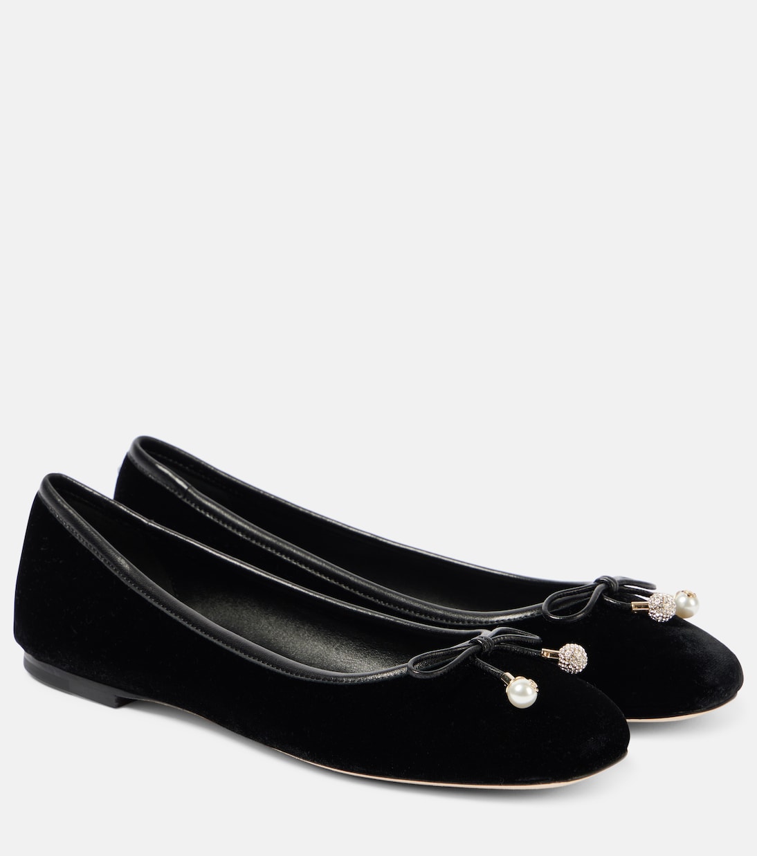 Elme velvet ballet flats | Jimmy Choo