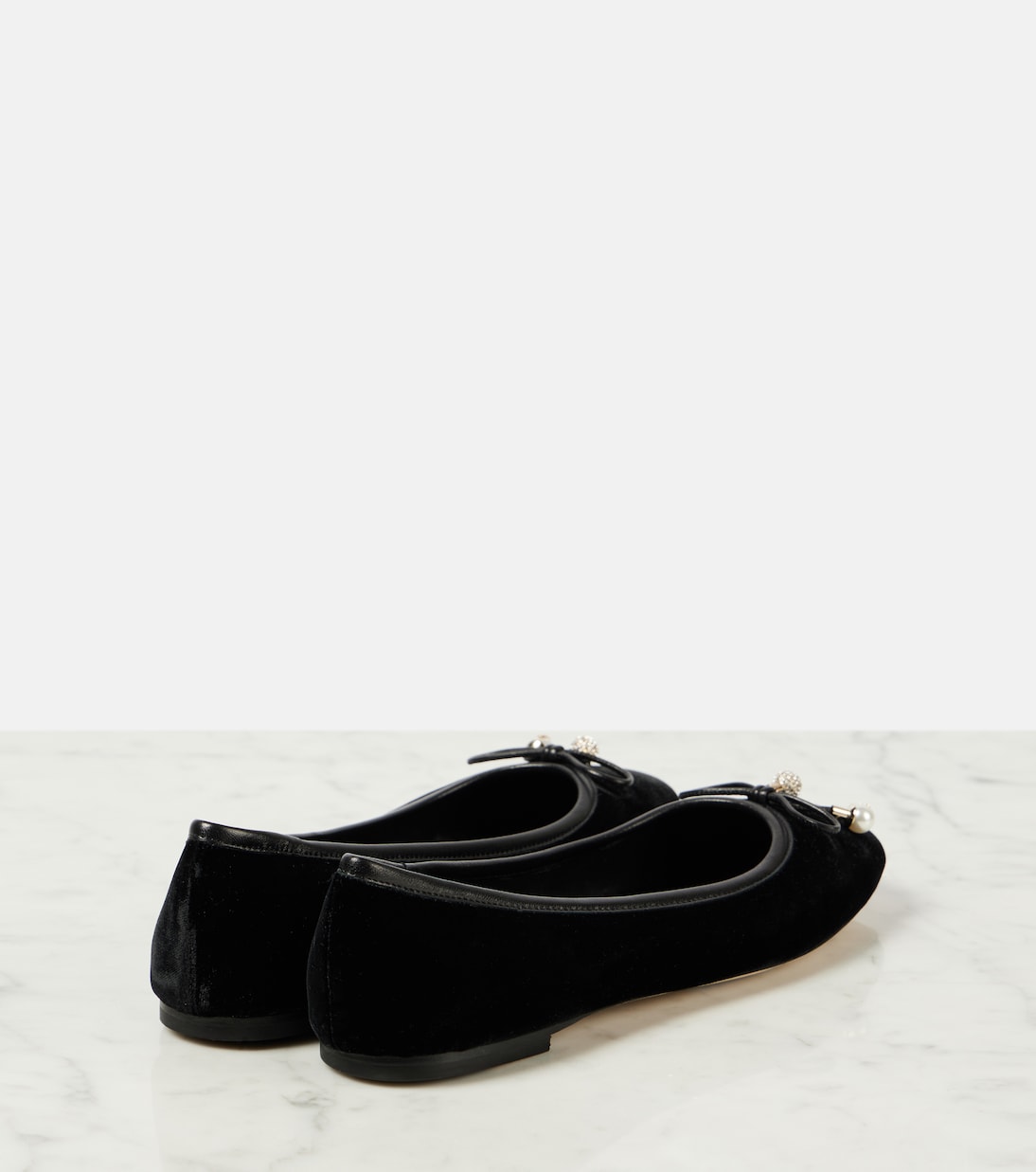 Elme velvet ballet flats | Jimmy Choo
