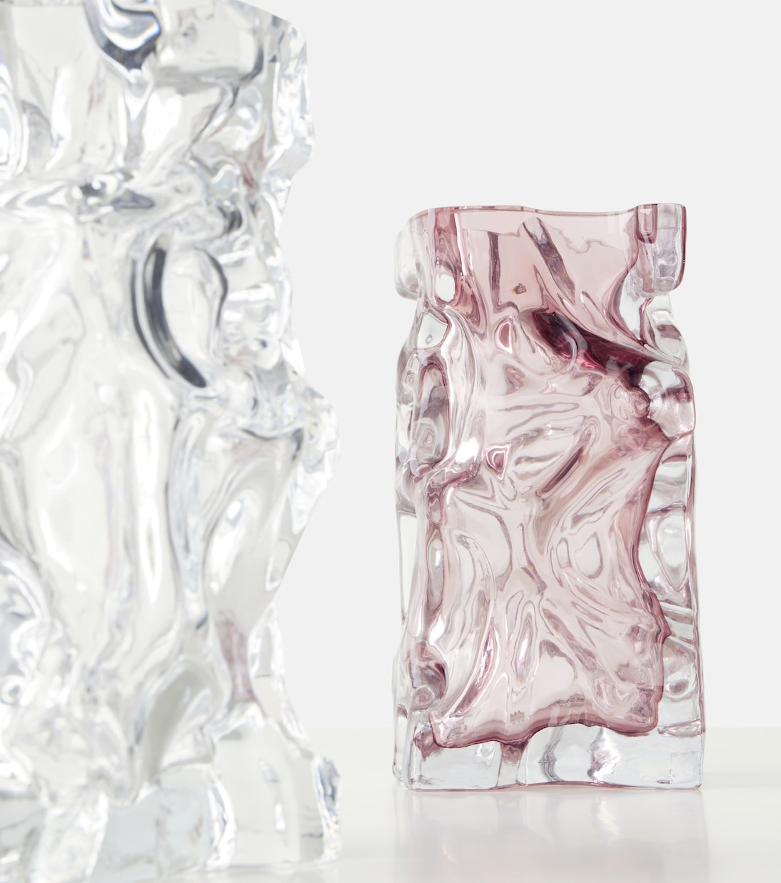 Vase Ice en verre par Norman Trapman | Polspotten