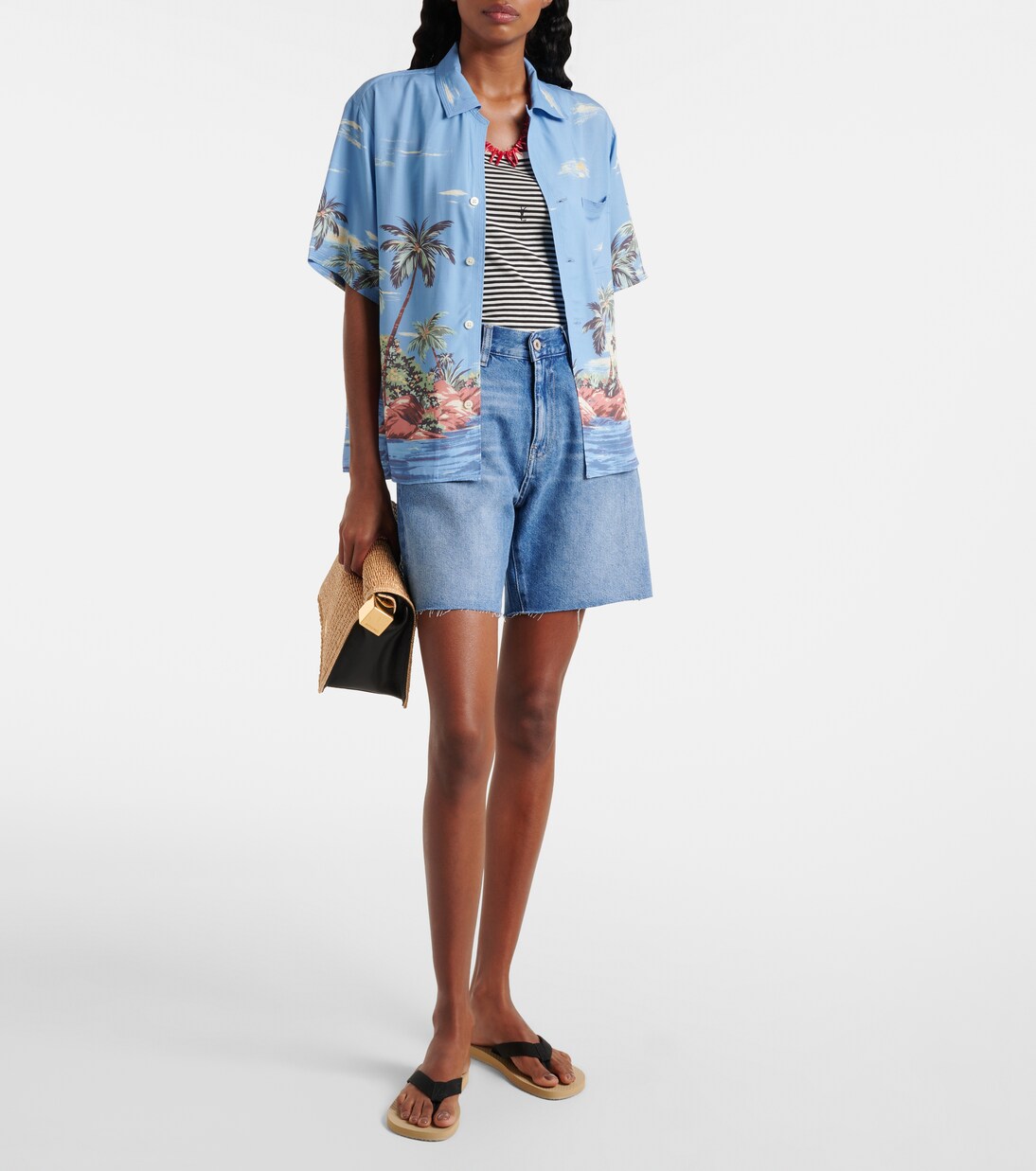 Bermuda-Shorts Ex-Boyfriend aus Denim | AG Jeans