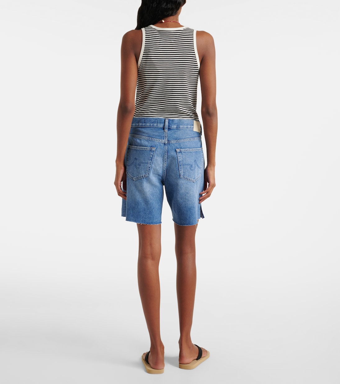 Bermuda-Shorts Ex-Boyfriend aus Denim | AG Jeans