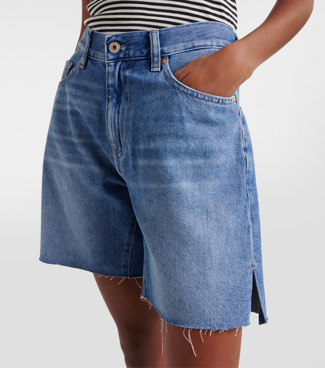 Bermuda-Shorts Ex-Boyfriend aus Denim | AG Jeans