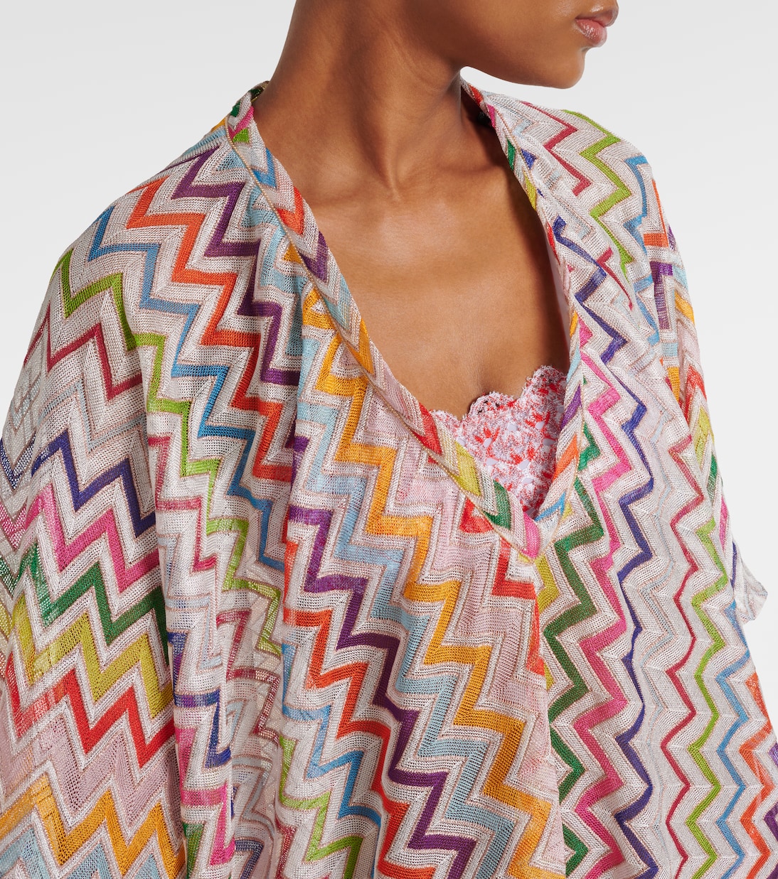 Kaftan aus Häkelstrick | Missoni