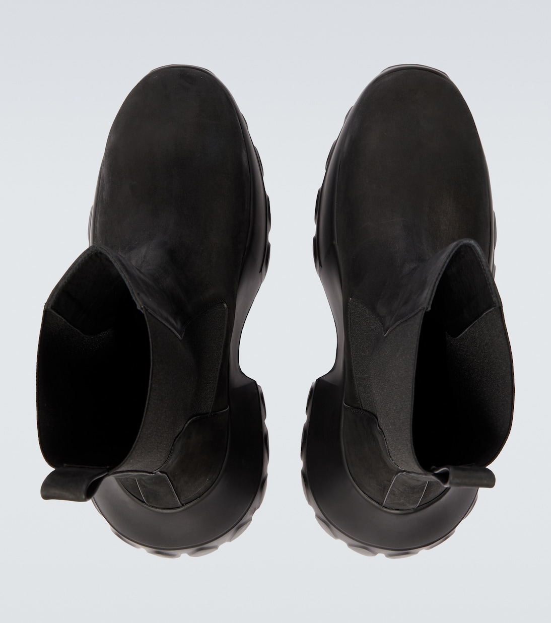 Beatle Mega Tractors leather Chelsea boots | Rick Owens