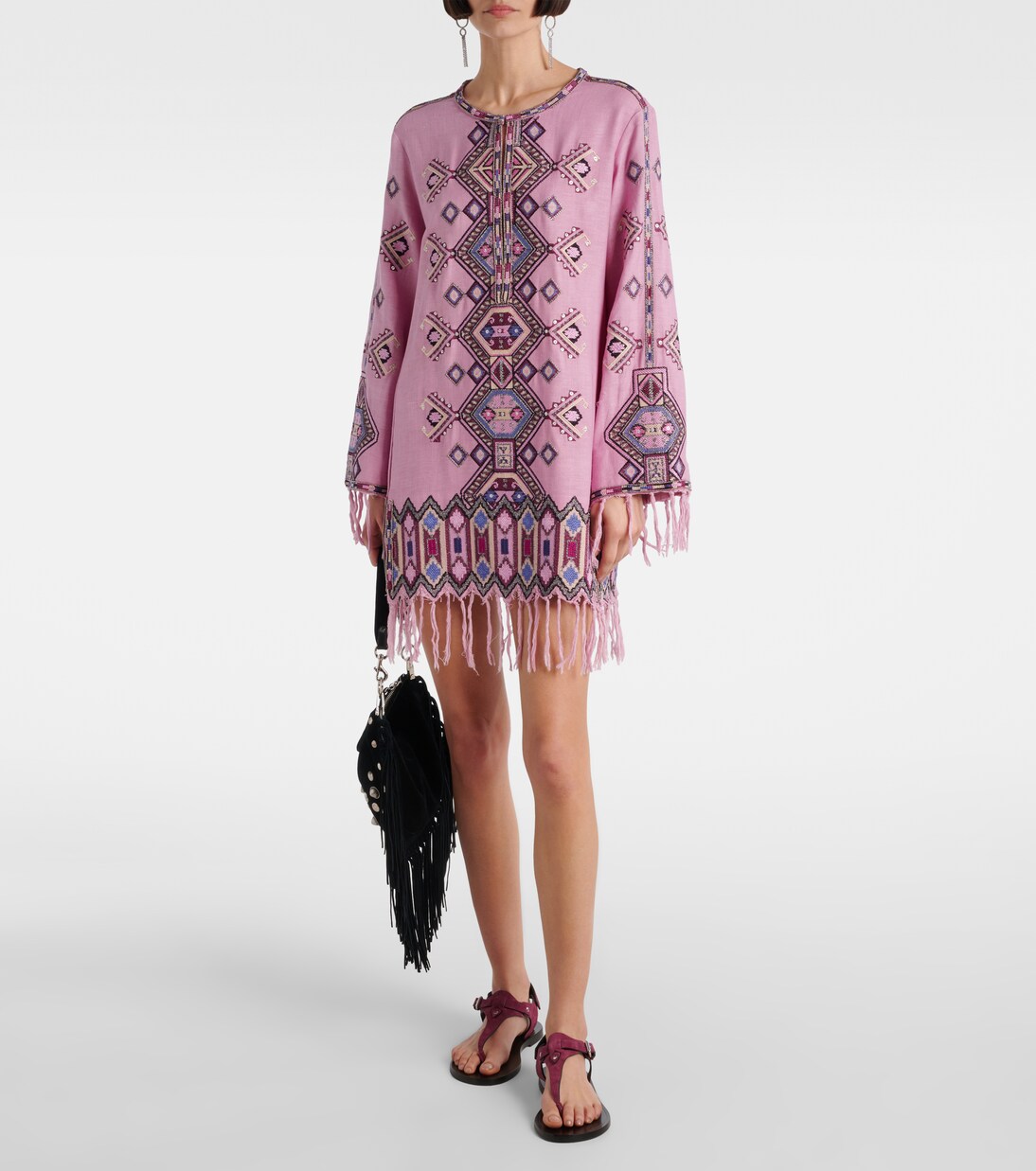 Robe Zayana en soie à sequins | Isabel Marant