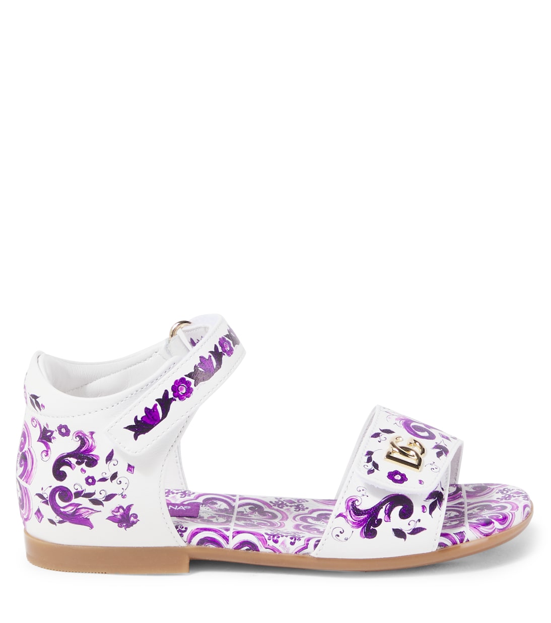 Sandali Majolica in pelle | Dolce&Gabbana Kids