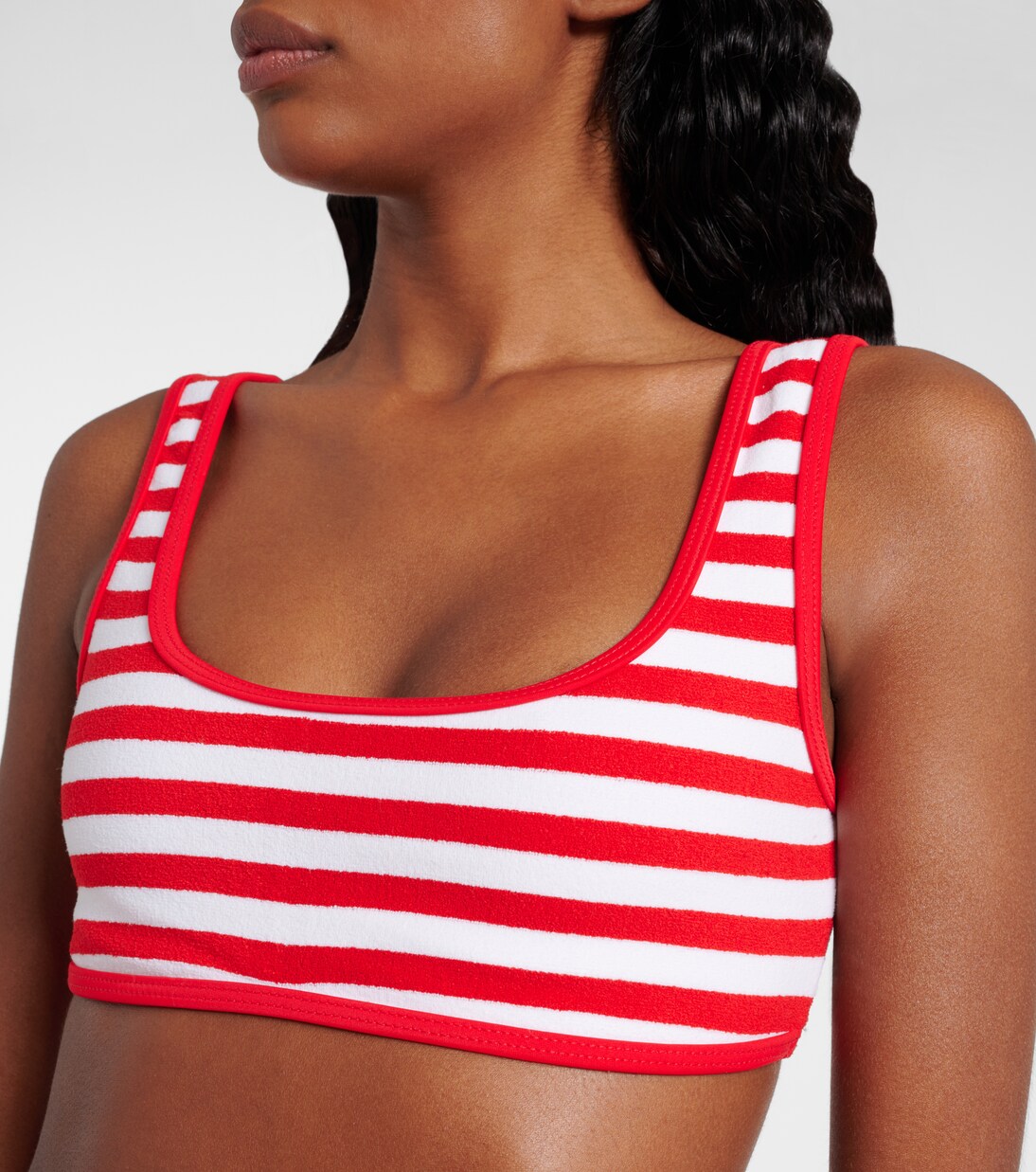 Bikini-Oberteil Rounded Edges aus Frottee | Jade Swim