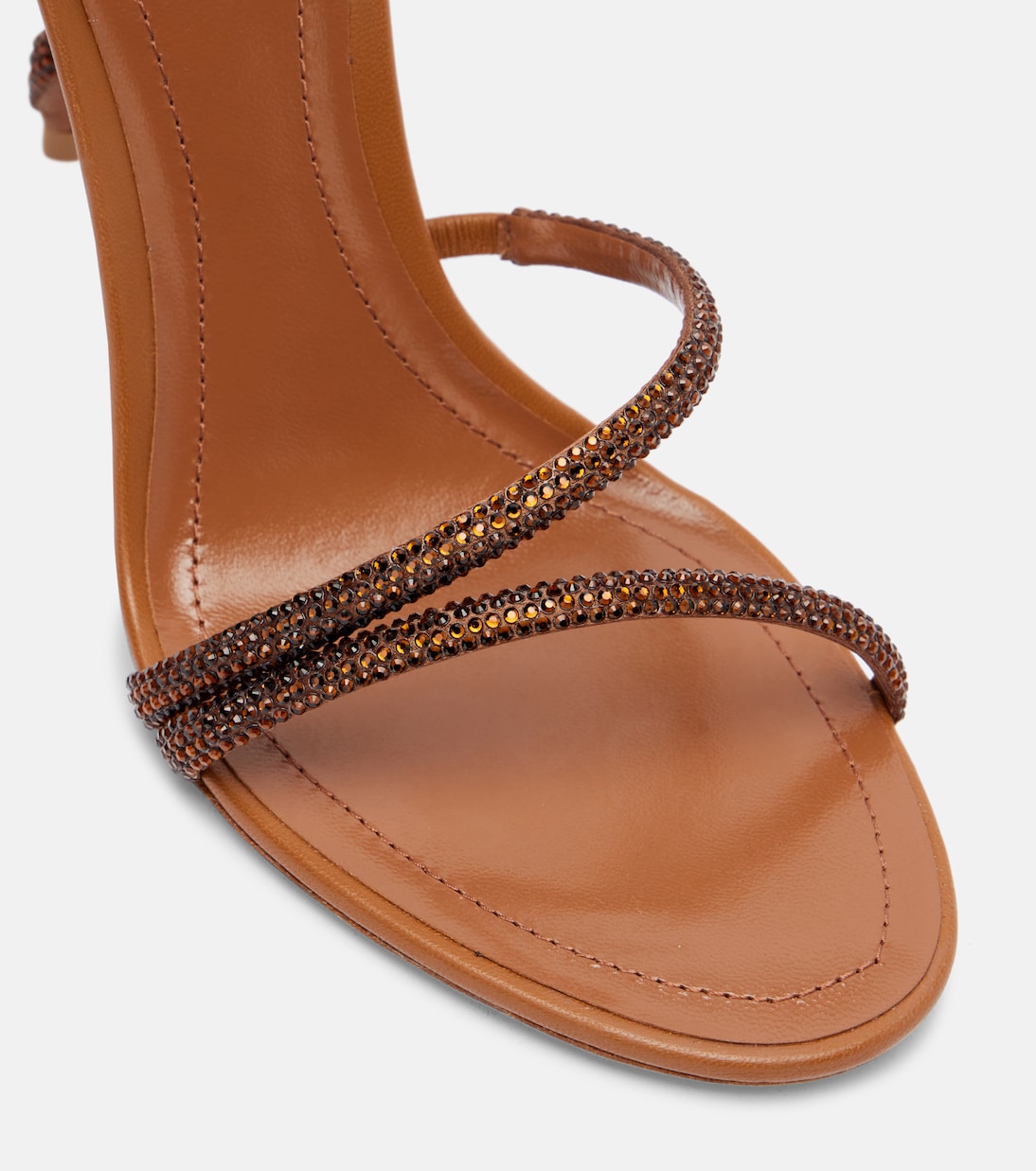 Sandalen Margot aus Satin mit Kristallen  | Rene Caovilla