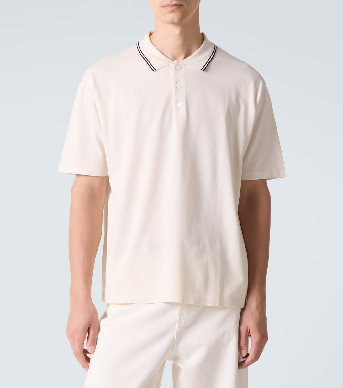 Cotton piqué polo shirt | Frame