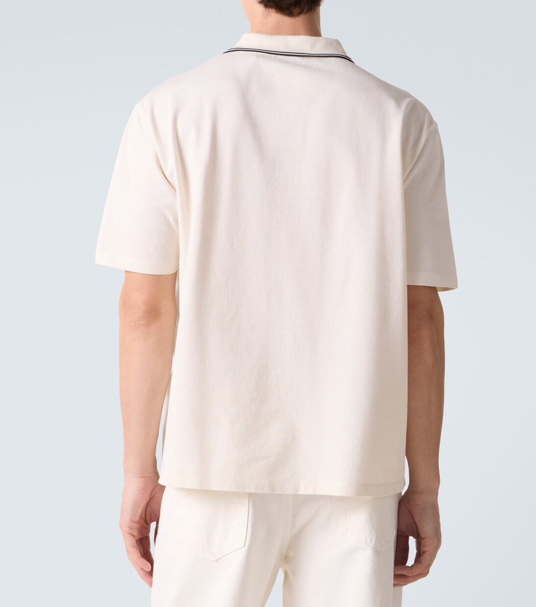 Cotton piqué polo shirt | Frame