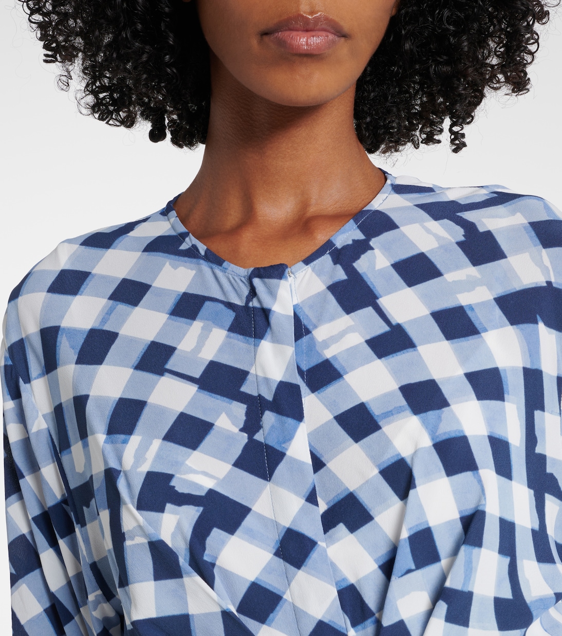 Robe midi à carreaux | Proenza Schouler