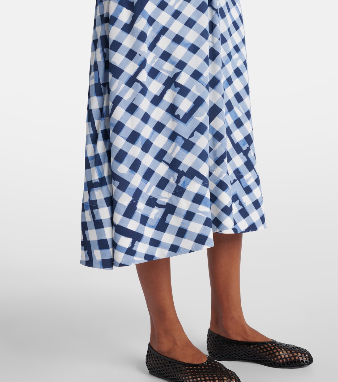 Robe midi à carreaux | Proenza Schouler