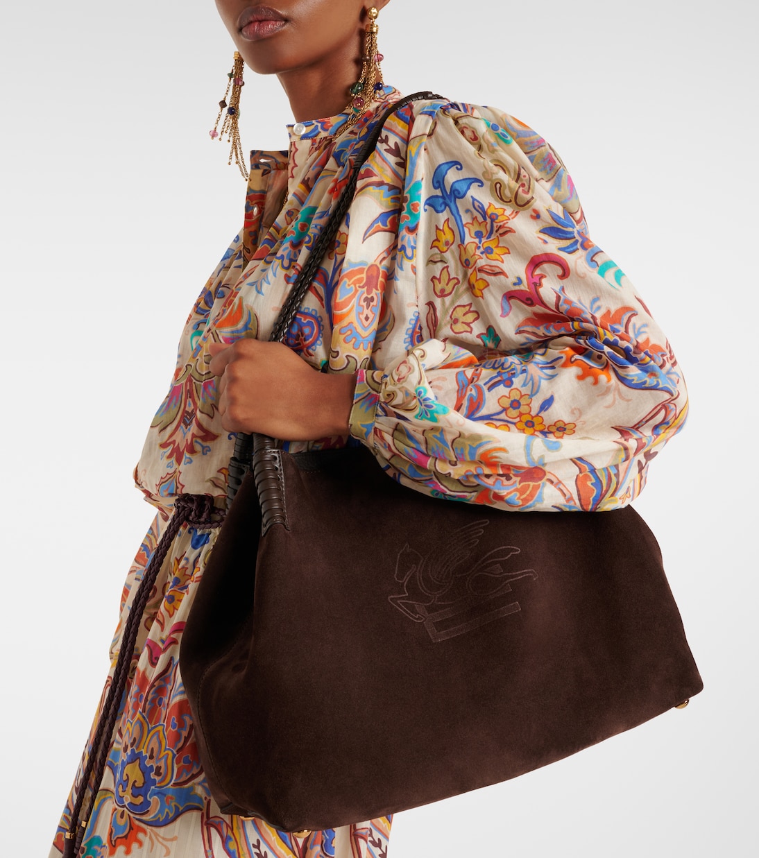 Borsa Libra Medium in suede | Etro