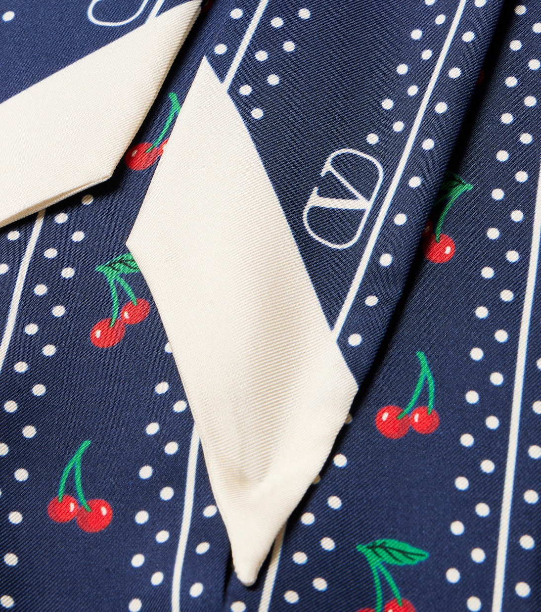 Cherryfic printed silk scarf | Valentino