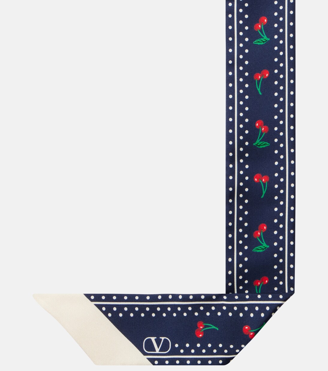Cherryfic printed silk scarf | Valentino