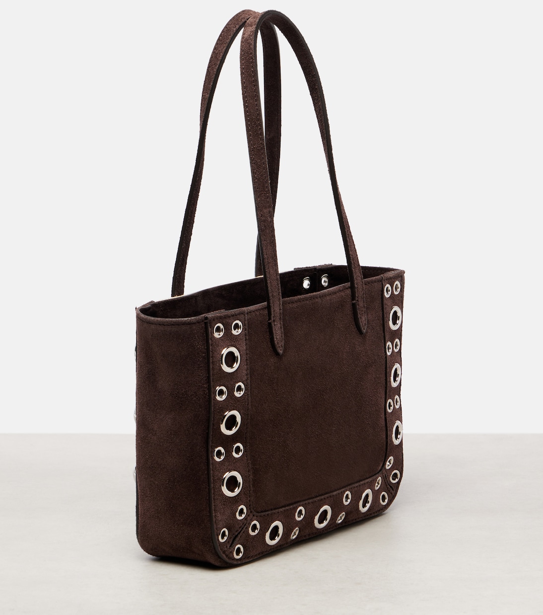 Verzierte Tote Bag Nellcôte Mini aus Veloursleder | Valentino Garavani