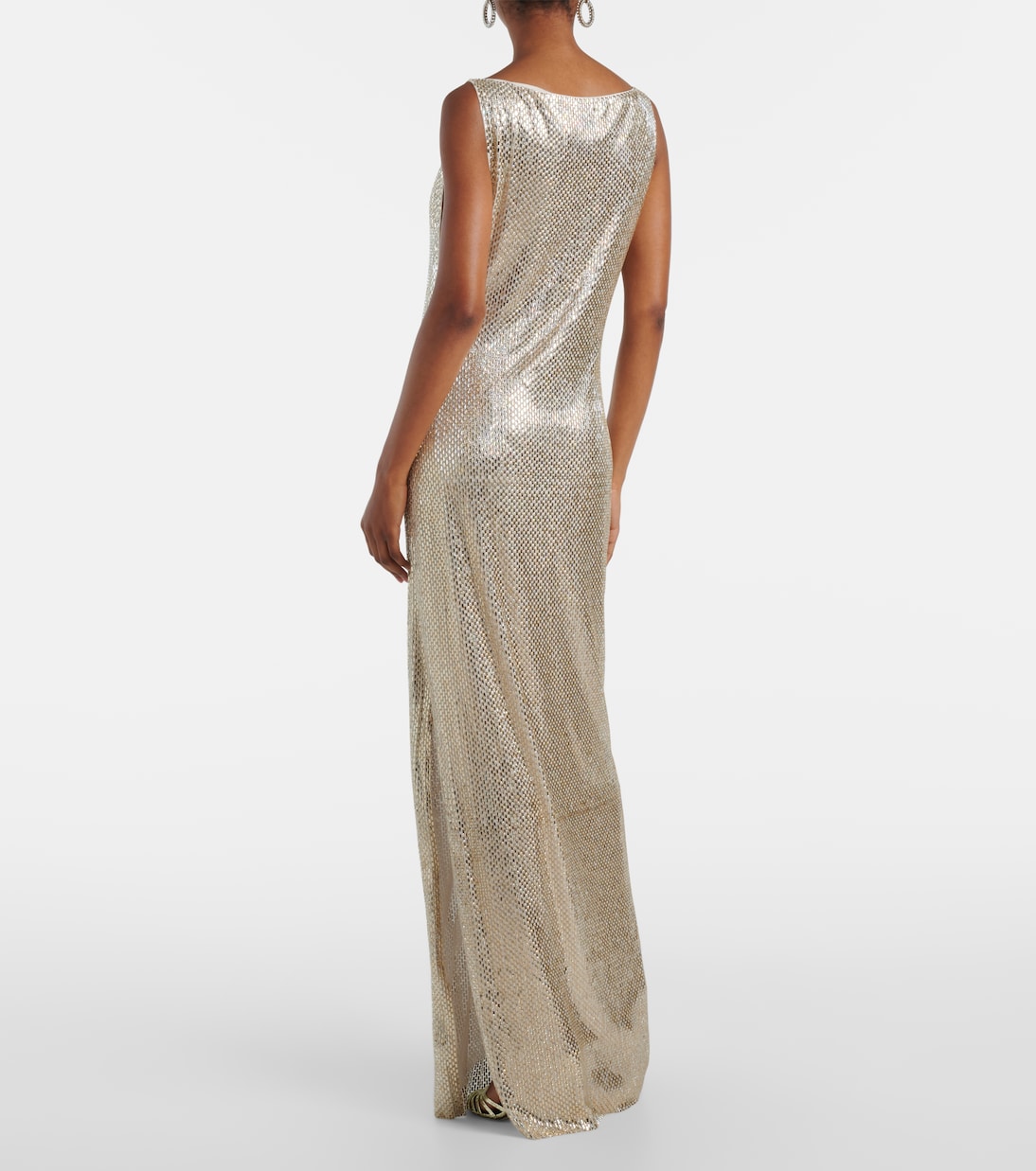 Crystal-embellished mesh gown | Roland Mouret