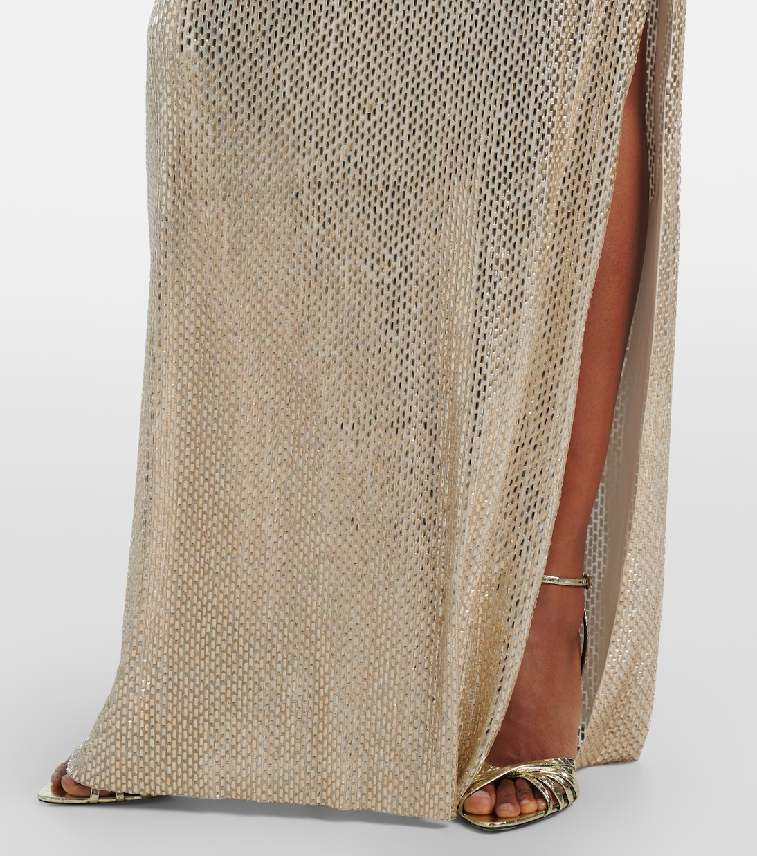 Crystal-embellished mesh gown | Roland Mouret