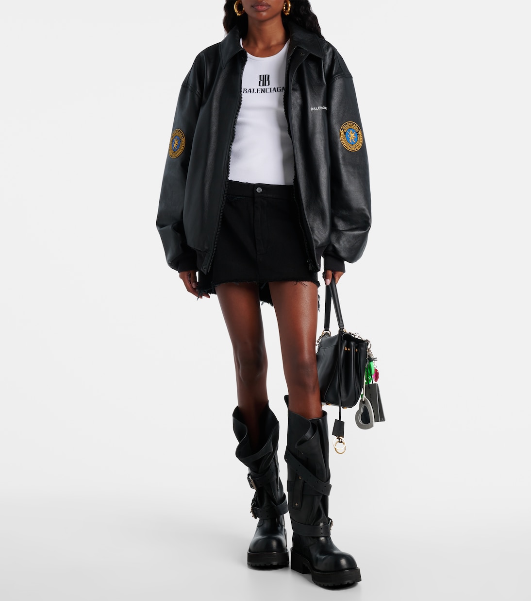 Venom leather combat boots | Balenciaga