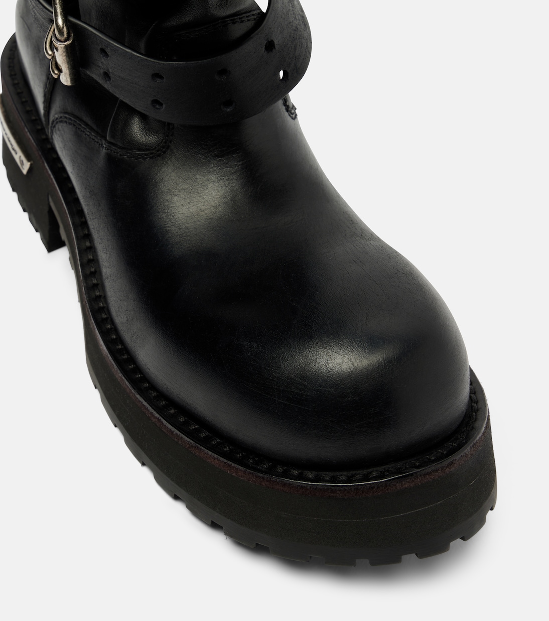Venom leather combat boots | Balenciaga