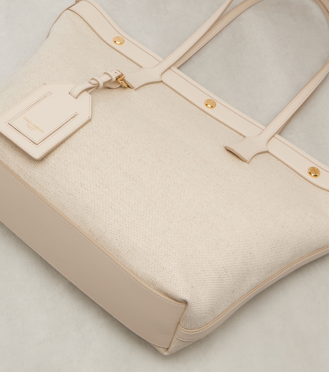 Canvas and leather tote bag | Dolce&Gabbana