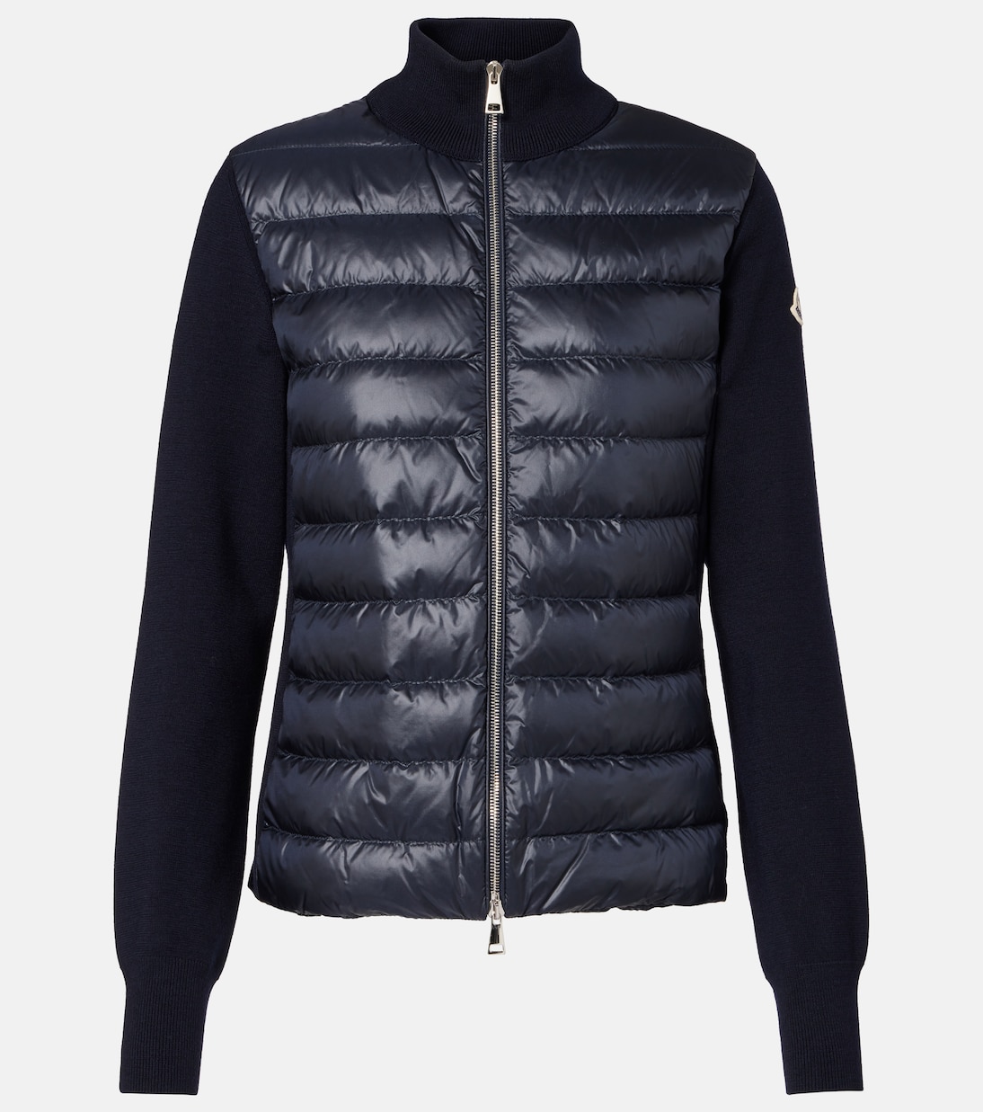 Down-paneled virgin wool cardigan | Moncler