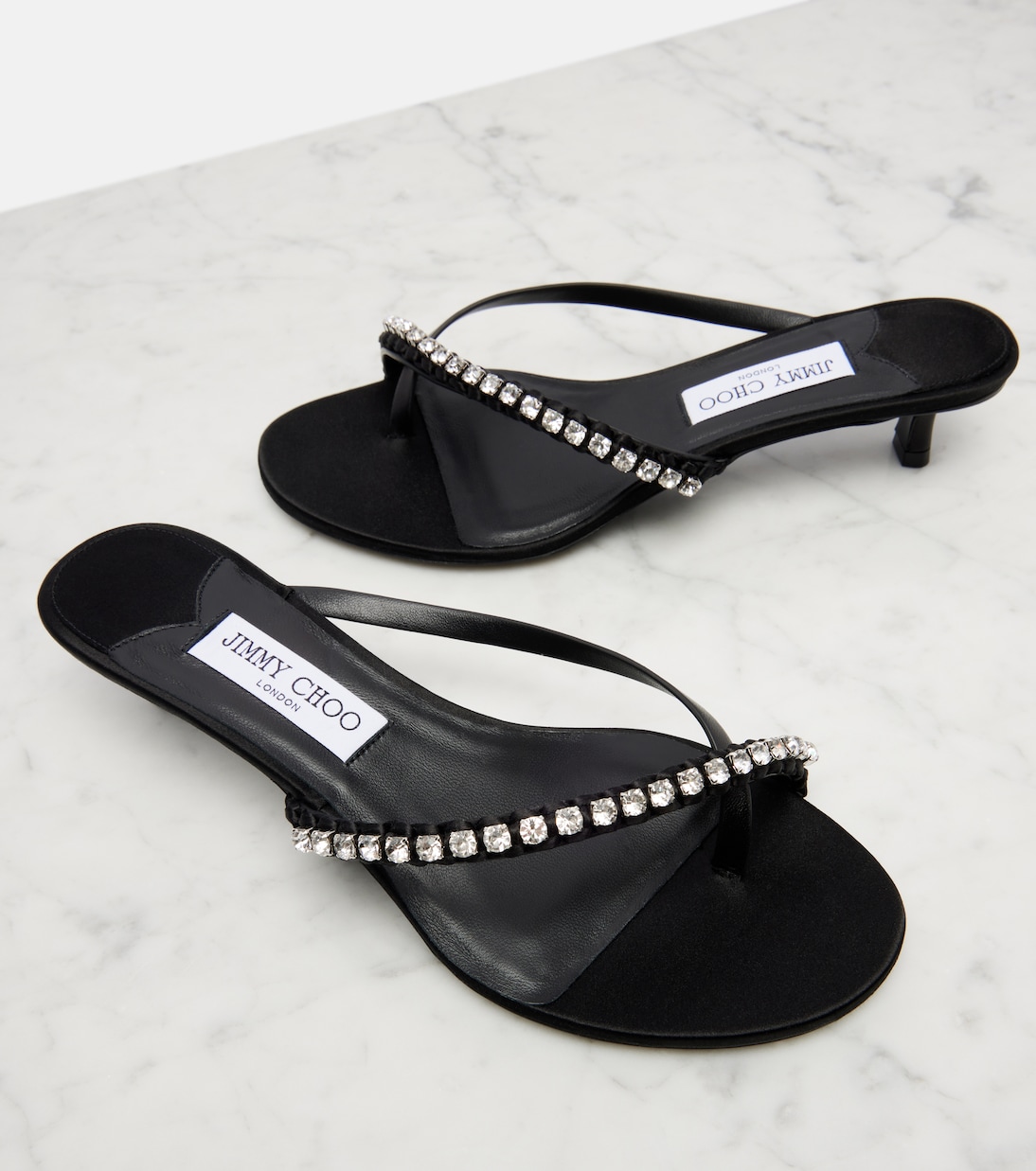 Sandalen Dila 35 aus Leder und Satin | Jimmy Choo