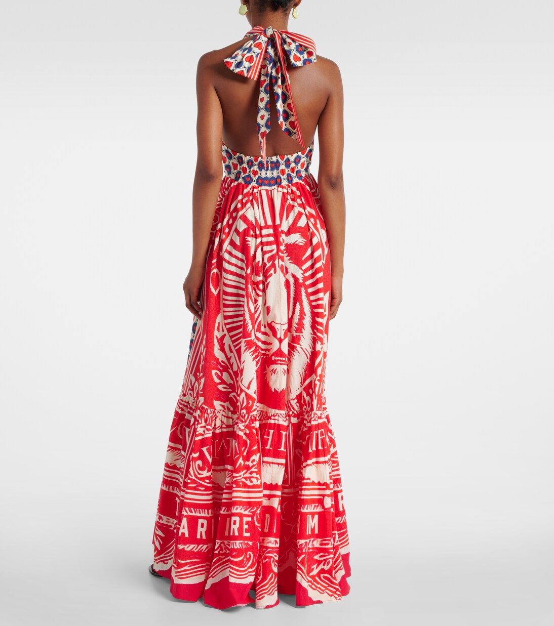 Robe longue Rinse & Roar en coton | Camilla