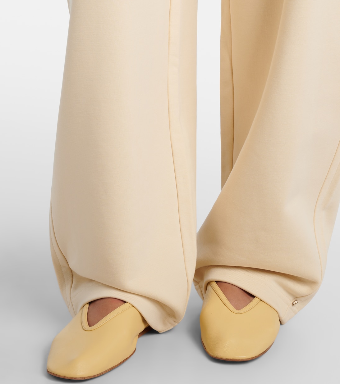 Cotton-blend jersey wide-leg sweatpants | Sportmax