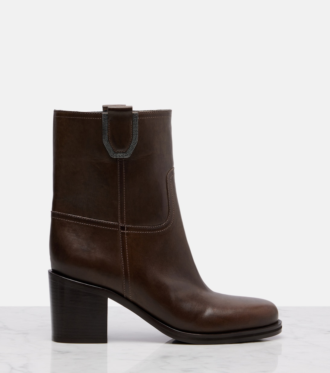 Leather ankle boots | Brunello Cucinelli