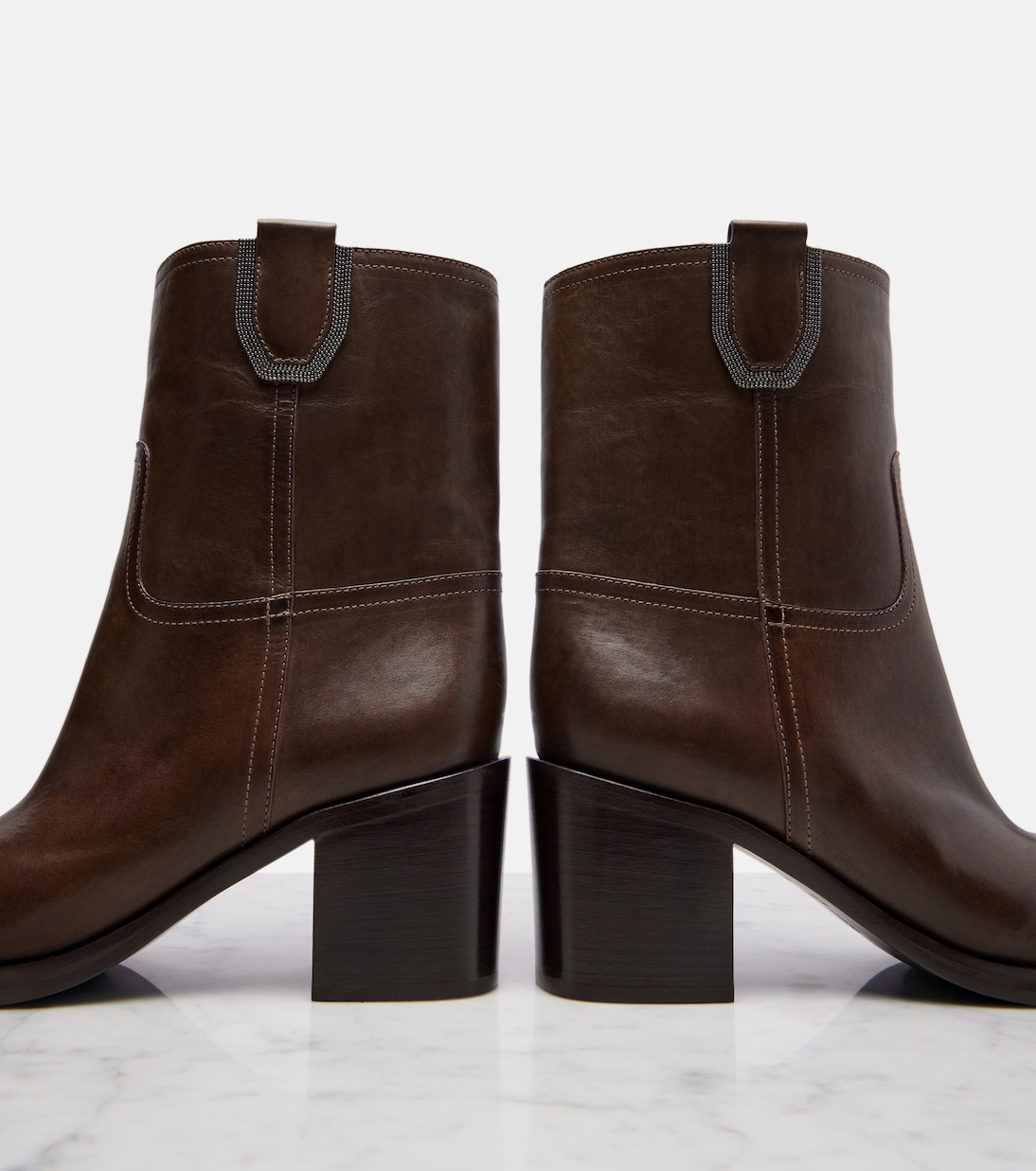 Leather ankle boots | Brunello Cucinelli